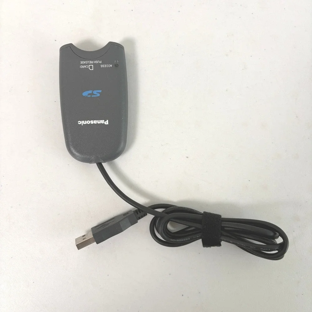 Panasonic SD USB Reader Writer RFA 1869 Gray External Card Adapter